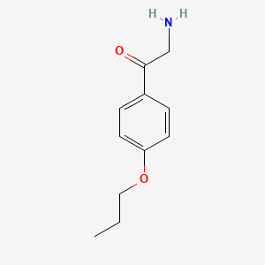 molecular formula C11H15NO2 B13657874 2-Amino-1-(4-propoxyphenyl)ethan-1-one 