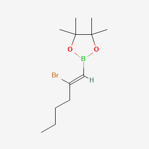 (Z)-2-(2-Bromohex-1-en-1-yl)-4,4,5,5-tetramethyl-1,3,2-dioxaborolane