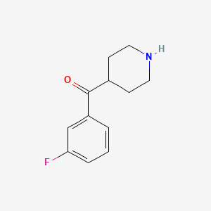 molecular formula C12H14FNO B1365790 4-(3-Fluorobenzoyl)piperidine CAS No. 639468-63-6