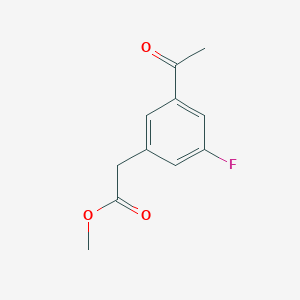 Methyl 2-(3-acetyl-5-fluorophenyl)acetate