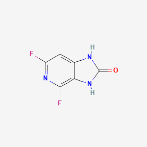 molecular formula C6H3F2N3O B13657929 4,6-Difluoro-1H-imidazo[4,5-c]pyridin-2(3H)-one 