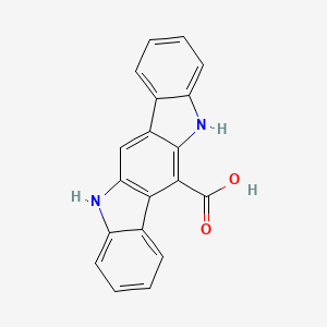 molecular formula C19H12N2O2 B1365795 5,11-二氢吲哚并[3,2-b]咔唑-6-羧酸 CAS No. 744207-11-2