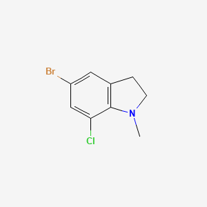 5-Bromo-7-chloro-1-methylindoline