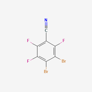 molecular formula C7Br2F3N B13658092 3,4-Dibromo-2,5,6-trifluorobenzonitrile 