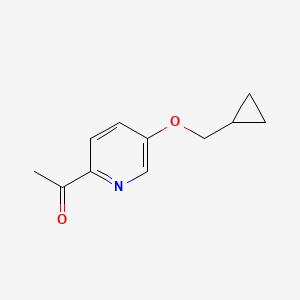 1-(5-(Cyclopropylmethoxy)pyridin-2-yl)ethanone