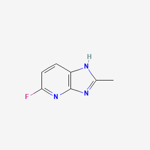 molecular formula C7H6FN3 B13658133 5-Fluoro-2-methyl-1H-imidazo[4,5-b]pyridine 