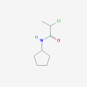 molecular formula C8H14ClNO B1365814 2-chloro-N-cyclopentylpropanamide CAS No. 565180-19-0