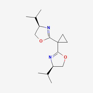 (4R,4'R)-2,2'-(Cyclopropane-1,1-diyl)bis(4-isopropyl-4,5-dihydrooxazole)