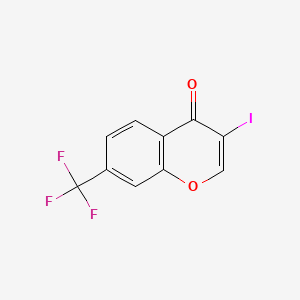 4H-1-Benzopyran-4-one, 3-iodo-7-(trifluoromethyl)-