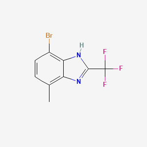 4-Bromo-7-methyl-2-(trifluoromethyl)-1H-benzo[d]imidazole