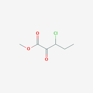 molecular formula C6H9ClO3 B13658249 Methyl 3-chloro-2-oxopentanoate 