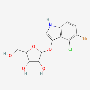 2-[(5-bromo-4-chloro-1H-indol-3-yl)oxy]-5-(hydroxymethyl)oxolane-3,4-diol