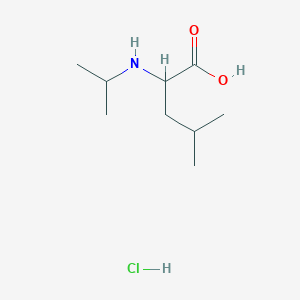 4-Methyl-2-[(propan-2-yl)amino]pentanoic acid hydrochloride