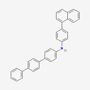 N-(4-naphthalen-1-ylphenyl)-4-(4-phenylphenyl)aniline