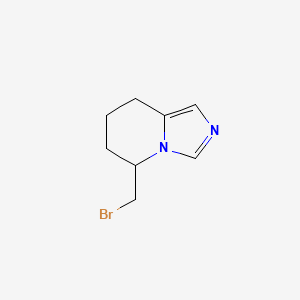 molecular formula C8H11BrN2 B13658286 5-(Bromomethyl)-5,6,7,8-tetrahydroimidazo[1,5-a]pyridine 