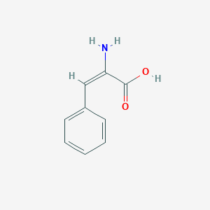 molecular formula C9H9NO2 B136583 2-Propenoic acid, 2-amino-3-phenyl- CAS No. 155172-79-5