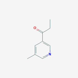 molecular formula C9H11NO B13658347 1-(5-Methylpyridin-3-yl)propan-1-one 