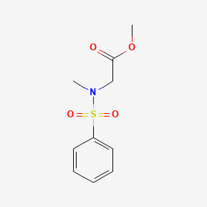 molecular formula C10H13NO4S B1365843 Methyl 2-[benzenesulfonyl(methyl)amino]acetate CAS No. 724743-96-8