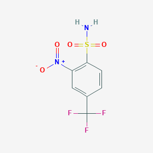 molecular formula C7H5F3N2O4S B1365844 2-Nitro-4-(trifluoromethyl)benzenesulfonamide CAS No. 577-61-7