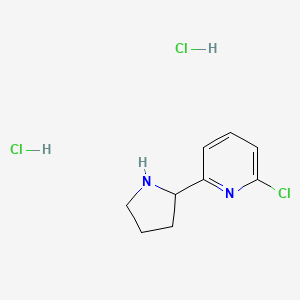 2-Chloro-6-(pyrrolidin-2-yl)pyridine dihydrochloride