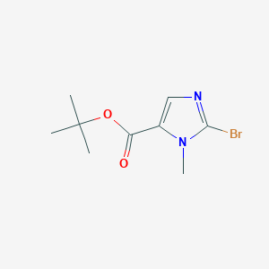 molecular formula C9H13BrN2O2 B13658456 tert-Butyl 2-bromo-1-methyl-1H-imidazole-5-carboxylate CAS No. 293733-52-5