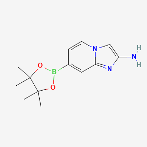 7-(4,4,5,5-Tetramethyl-1,3,2-dioxaborolan-2-yl)imidazo[1,2-a]pyridin-2-amine