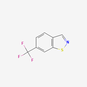 molecular formula C8H4F3NS B13658545 4-(Difluoromethyl)benzo[d]isothiazole 