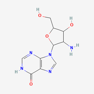 9-[(2R,3R,4S,5R)-3-amino-4-hydroxy-5-(hydroxymethyl)oxolan-2-yl]-3H-purin-6-one