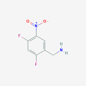 (2,4-Difluoro-5-nitrophenyl)methanamine