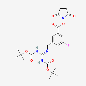 2,5-Dioxo-1-pyrrolidinyl 3-[(2,3-Di-Boc-guanidino)methyl]-5-iodobenzoate