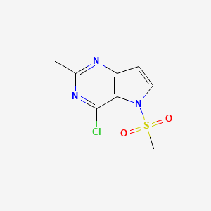 4-Chloro-2-methyl-5-(methylsulfonyl)-5H-pyrrolo[3,2-d]pyrimidine