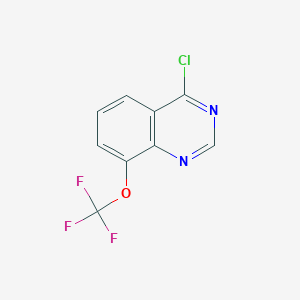 molecular formula C9H4ClF3N2O B13658644 4-Chloro-8-(trifluoromethoxy)quinazoline CAS No. 959237-19-5