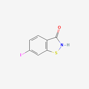 molecular formula C7H4INOS B13658654 6-Iodobenzo[d]isothiazol-3(2H)-one 