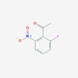 molecular formula C8H6INO3 B13658724 1-(2-Iodo-6-nitrophenyl)ethanone 