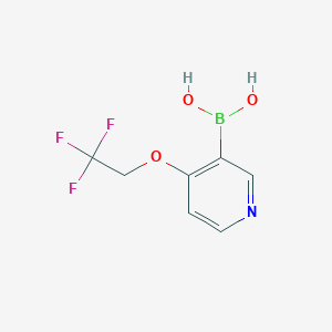 molecular formula C7H7BF3NO3 B13658727 (4-(2,2,2-Trifluoroethoxy)pyridin-3-yl)boronic acid 