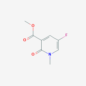 molecular formula C8H8FNO3 B13658755 Methyl 5-fluoro-1-methyl-2-oxo-1,2-dihydropyridine-3-carboxylate 