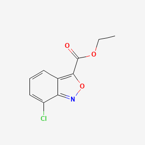 molecular formula C10H8ClNO3 B13658764 Ethyl 7-Chlorobenzo[c]isoxazole-3-carboxylate 