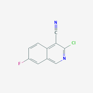 3-Chloro-7-fluoroisoquinoline-4-carbonitrile