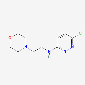 molecular formula C10H15ClN4O B1365880 6-chloro-N-(2-morpholin-4-ylethyl)pyridazin-3-amine 