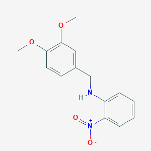 molecular formula C15H16N2O4 B1365883 N-(3,4-Dimethoxybenzyl)-2-nitroaniline CAS No. 5729-19-1
