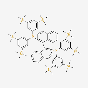 (S)-2,2'-Bis(bis(3,5-bis(trimethylsilyl)phenyl)phosphaneyl)-1,1'-binaphthalene