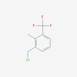 molecular formula C9H8ClF3 B13658859 1-(Chloromethyl)-2-methyl-3-(trifluoromethyl)benzene 