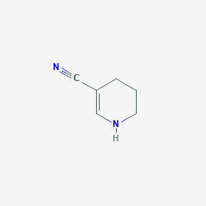 molecular formula C6H8N2 B13658872 1,4,5,6-Tetrahydro-3-pyridinecarbonitrile CAS No. 7492-87-7