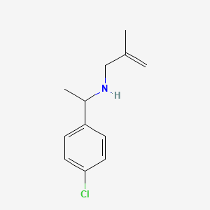 molecular formula C12H16ClN B13658927 n-(1-(4-Chlorophenyl)ethyl)-2-methylprop-2-en-1-amine 