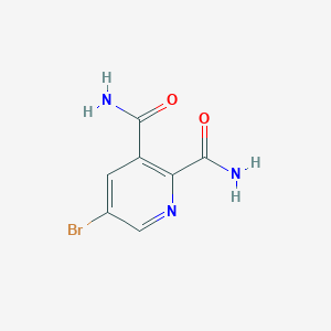 molecular formula C7H6BrN3O2 B13658937 5-Bromopyridine-2,3-dicarboxamide 