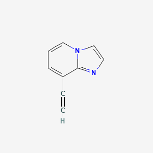 molecular formula C9H6N2 B13658938 8-Ethynylimidazo[1,2-a]pyridine 