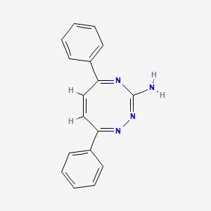molecular formula C17H14N4 B1365896 3-Amino-5,8-diphenyl-1,2,4-triazocine 