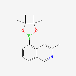 molecular formula C16H20BNO2 B13658969 3-Methyl-5-(4,4,5,5-tetramethyl-1,3,2-dioxaborolan-2-yl)isoquinoline 