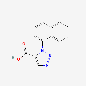 molecular formula C13H9N3O2 B13659014 1-(Naphthalen-1-yl)-1H-1,2,3-triazole-5-carboxylic acid 