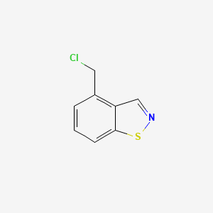 molecular formula C8H6ClNS B13659021 4-(Chloromethyl)benzo[d]isothiazole 